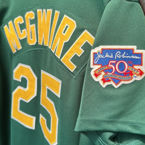 Mark McGwire Oakland Athletics Mitchell & Ness 1997 Cooperstown